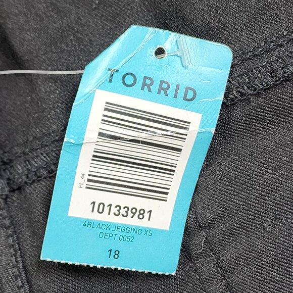 Torrid Black Stretch Denim Jeggings Women’s Size 18XS Skinny Jeans New - Picture 10 of 11